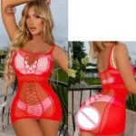 Robe sexy aux détails en résille