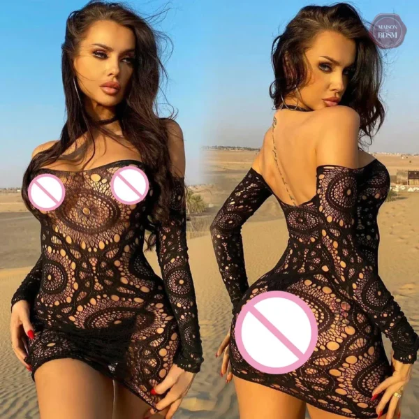 Robe transparente pour un look audacieux