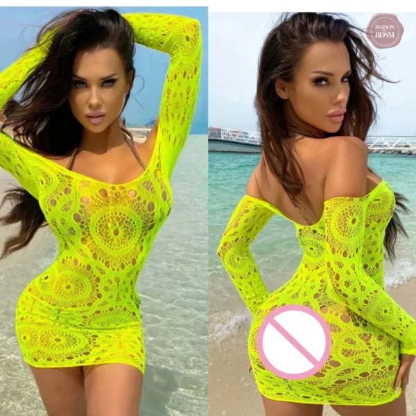 Robe en résille pour trav
