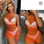 Robe en résille avec design séduisant