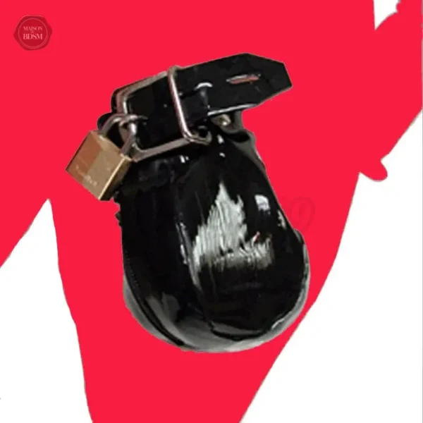 Sac de chasteté homme, finition brillante et verrouillable