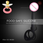 Dildo à double pénétration, sangle ajustable