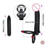 Accessoire intime sangle sur gode, plaisir partagé
