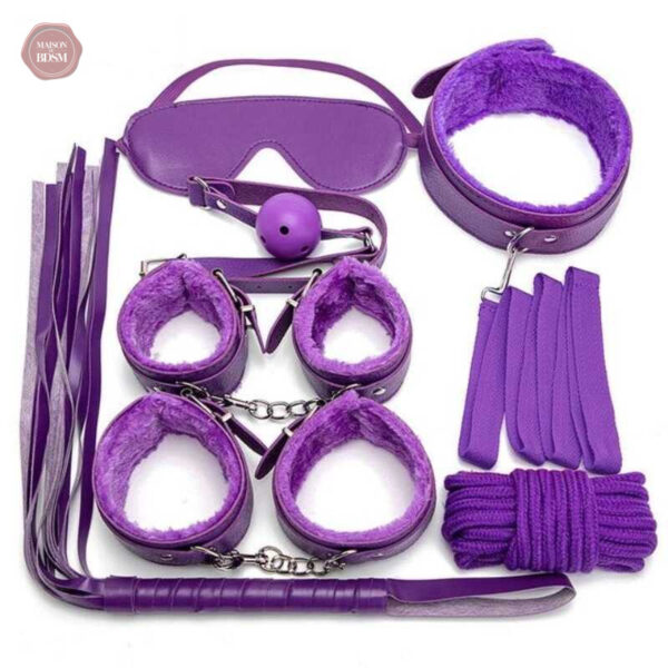 Ensemble BDSM avec 7 pièces pour explorer de nouvelles sensations
