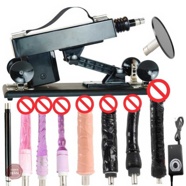 sex-machine-sept-godes-1 Sex Machine avec 7 godes pour des expériences variées