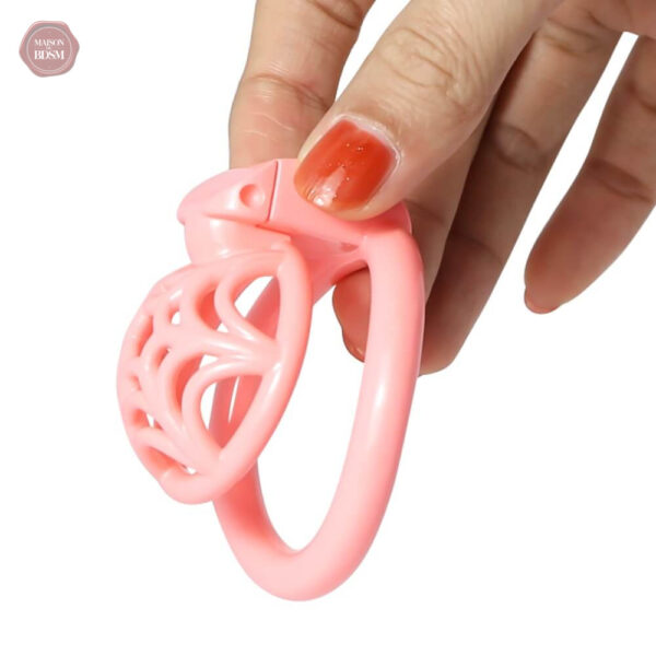 Sissy cage de chasteté avec motif aérien
