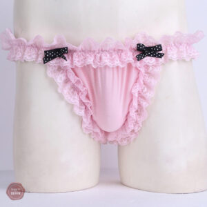 Sissy panties à volants, style élégant et féminin