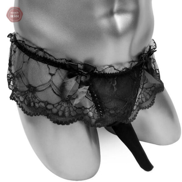 Sous-vêtements Sissy avec support pénien intégré
