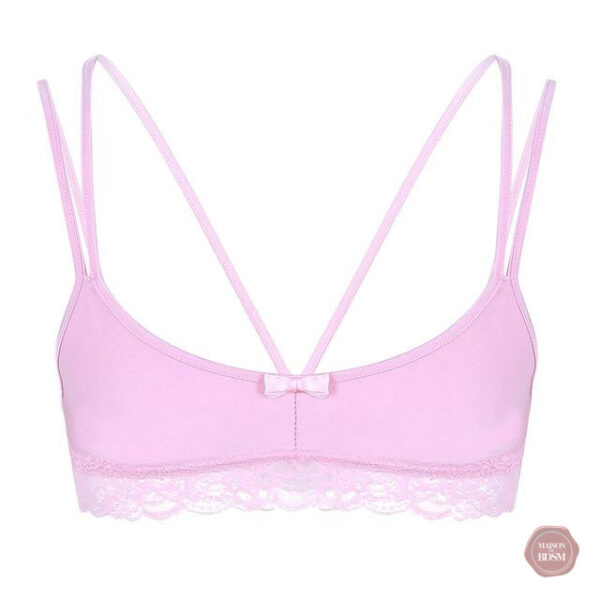 Sissy Lingerie : bralette féminine en dentelle