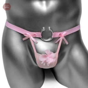 String mesh Sissy avec design floral