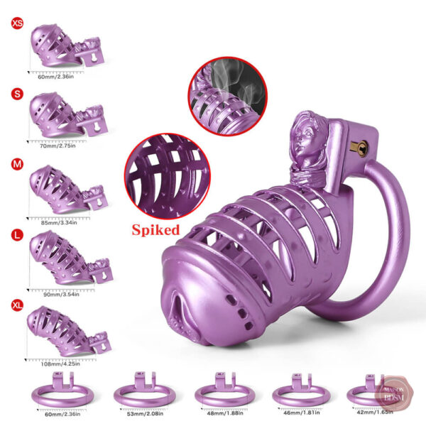sissy-purple-spiked-impression-3d-chatte-vaginale-1 Cage de chasteté 3D Sissy Purple Spiked