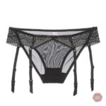 Culotte jarretière en dentelle Sissy Scarlett