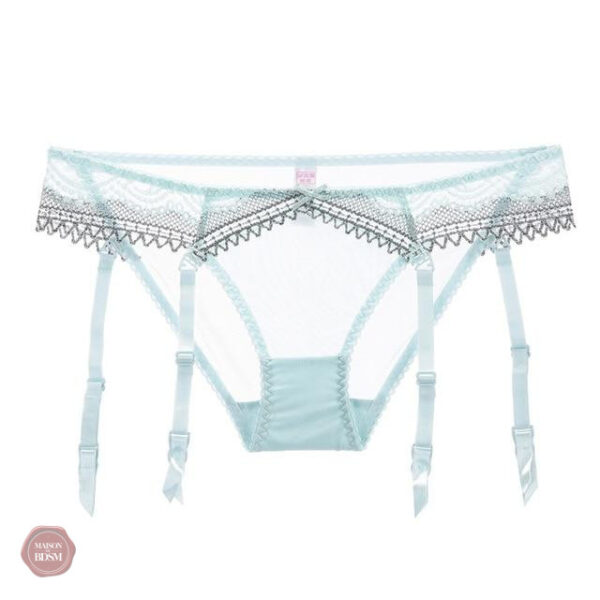 Culotte en dentelle avec jarretière, style Sissy