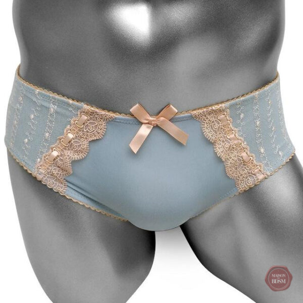 Vêtement travesti en dentelle avec nœud
