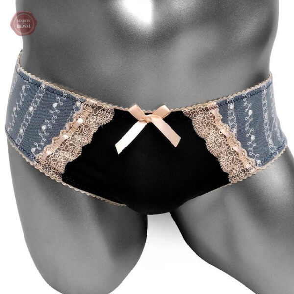 Slip sexy avec nœud papillon pour travestis