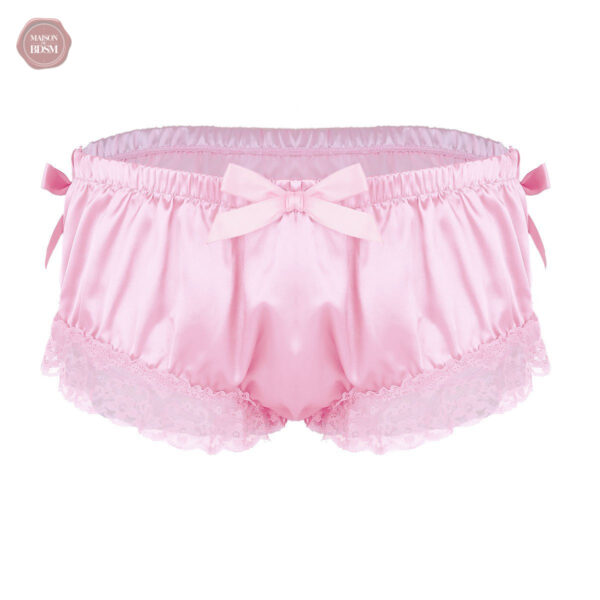 Slip mignon avec motifs floraux et petit nœud