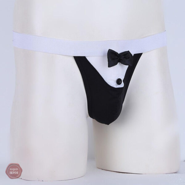 Tenue travesti avec smoking et culotte stylée