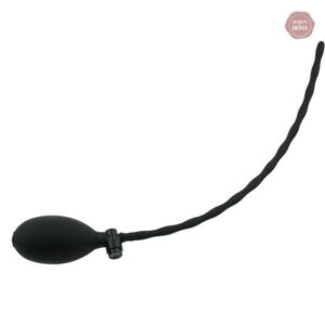 Sonde urétrale en silicone, design gonflable et noir