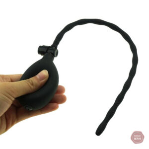 Accessoire de plaisir : sonde urétrale perlée en silicone