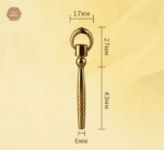 Sonde d'urètre de luxe, ensemble de 3 pièces dorées