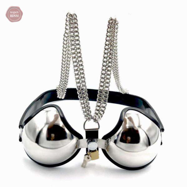 Accessoire de chasteté en métal, parfait pour une expérience unique