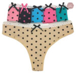 Sous-vêtements en coton et dentelle, 6 modèles variés