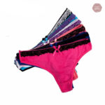 Coffret de strings en coton et dentelle, 6 options tendances
