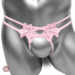 String floral avec design ouvert pour une allure séduisante