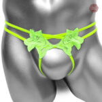 Vêtement sexy à fleurs avec entrejambe ouvert pour un confort stylé