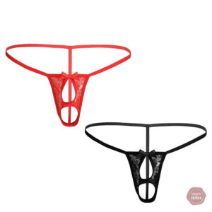 String homme ouvert pour pénis et testicules