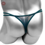 String sans entrejambe brodé pour un look audacieux
