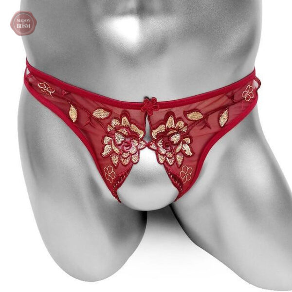 Vêtements travesti : string brodé, alliant confort et esthétique