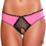 String sexy en dentelle avec ouverture à l'arrière