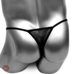 String Sissy Brodé en dentelle, élégant et séduisant