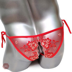 String Sissy avec broderie délicate pour un style unique