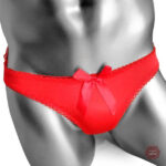Sous-vêtements Sissy avec nœud, confort et charme assuré
