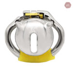 Cage de chasteté en acier inoxydable, design compact