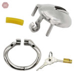 Accessoire de chasteté en acier, taille réduite pour confort