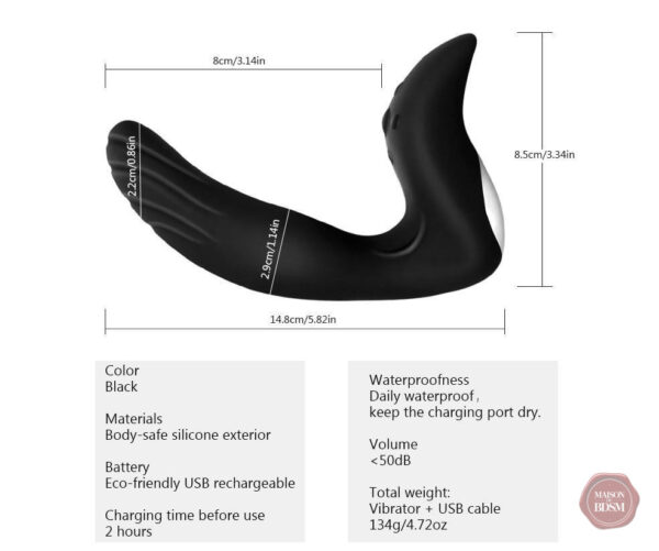 Vibromasseur de prostate avec multiples réglages