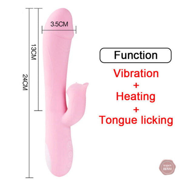 Gode vibrant avec option chauffe pour un confort optimal