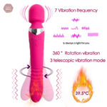Gode vibrant avec fonction chauffante
