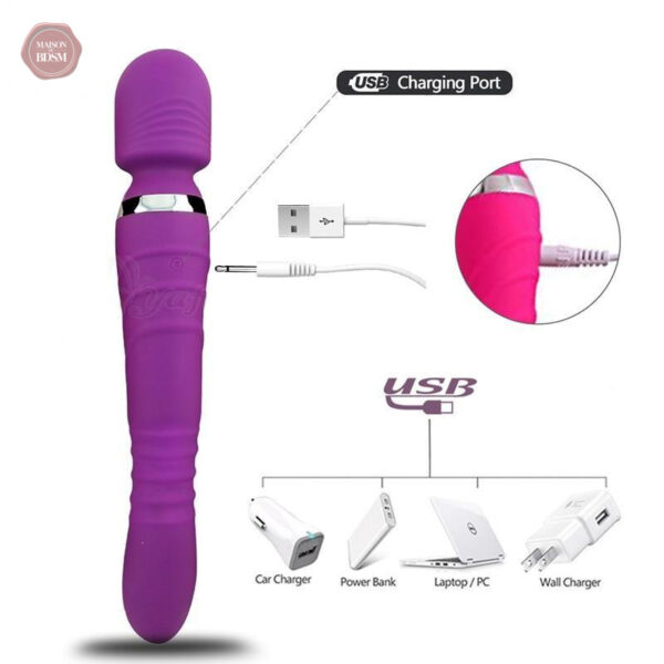 Vibromasseur ergonomique avec chaleur