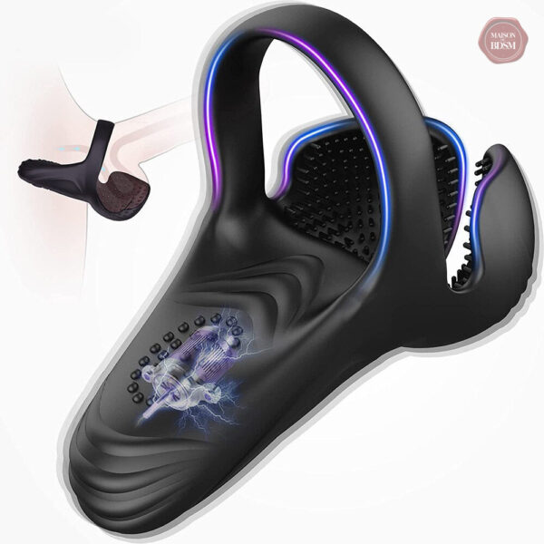 Vibromasseur silicone pour périnée et testicules