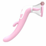Vibromasseur pour seins avec pinces tétons