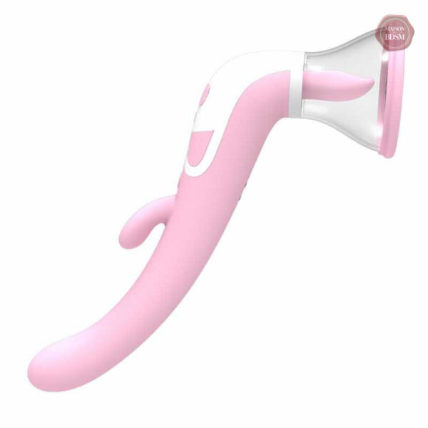 Vibromasseur pour seins avec pinces tétons